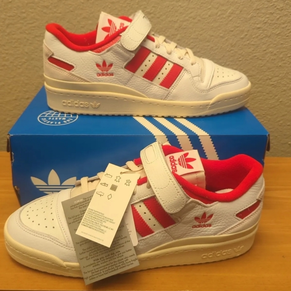 Adidas forum 1984 low top red men's size 9.5